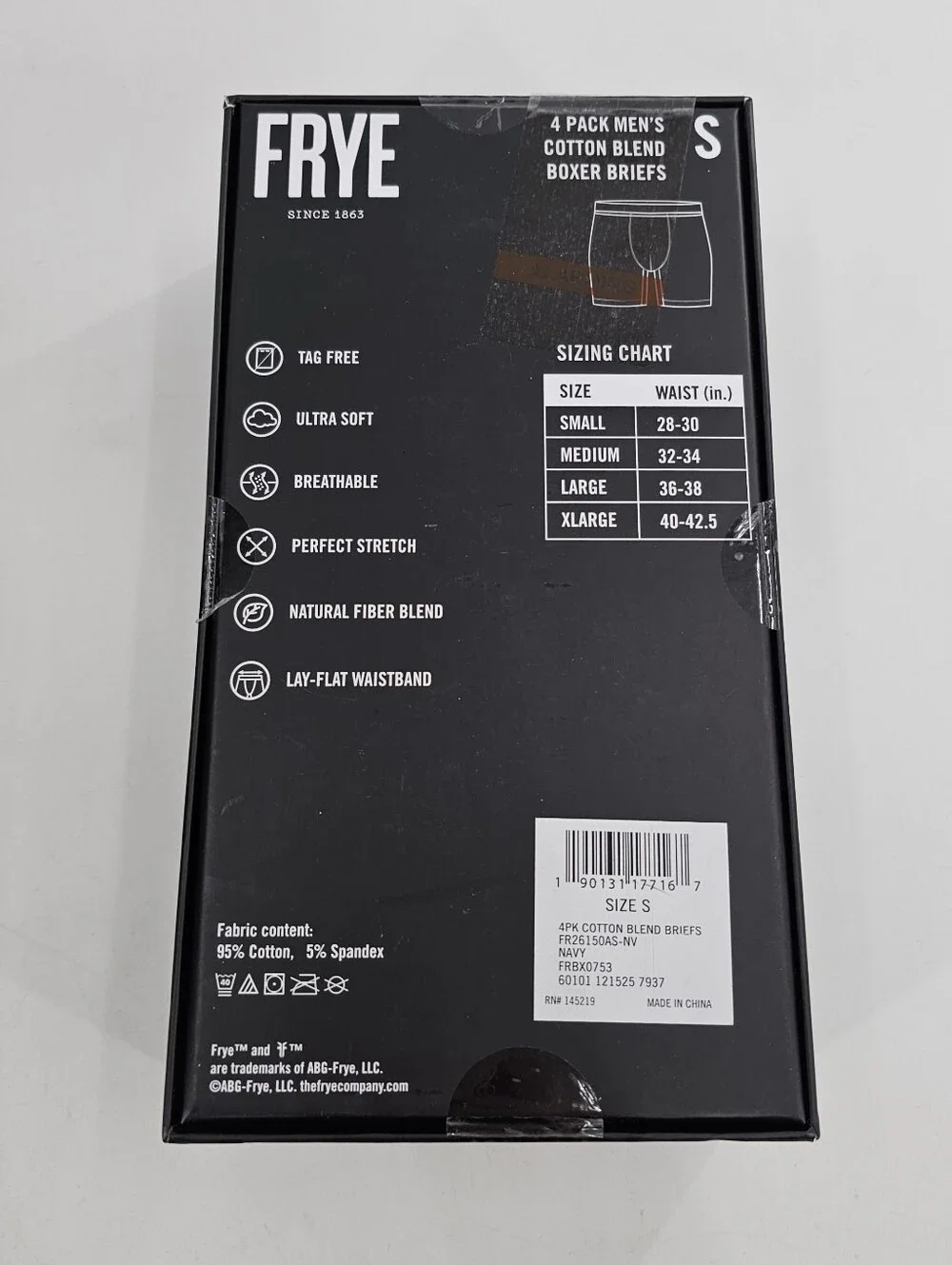 Frye Cotton Blend Boxer Briefs 4 pack Men's Underwear